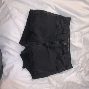 black shorts